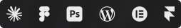 Ferramentas: Figma, Photoshop, WordPress, Elementor e mais