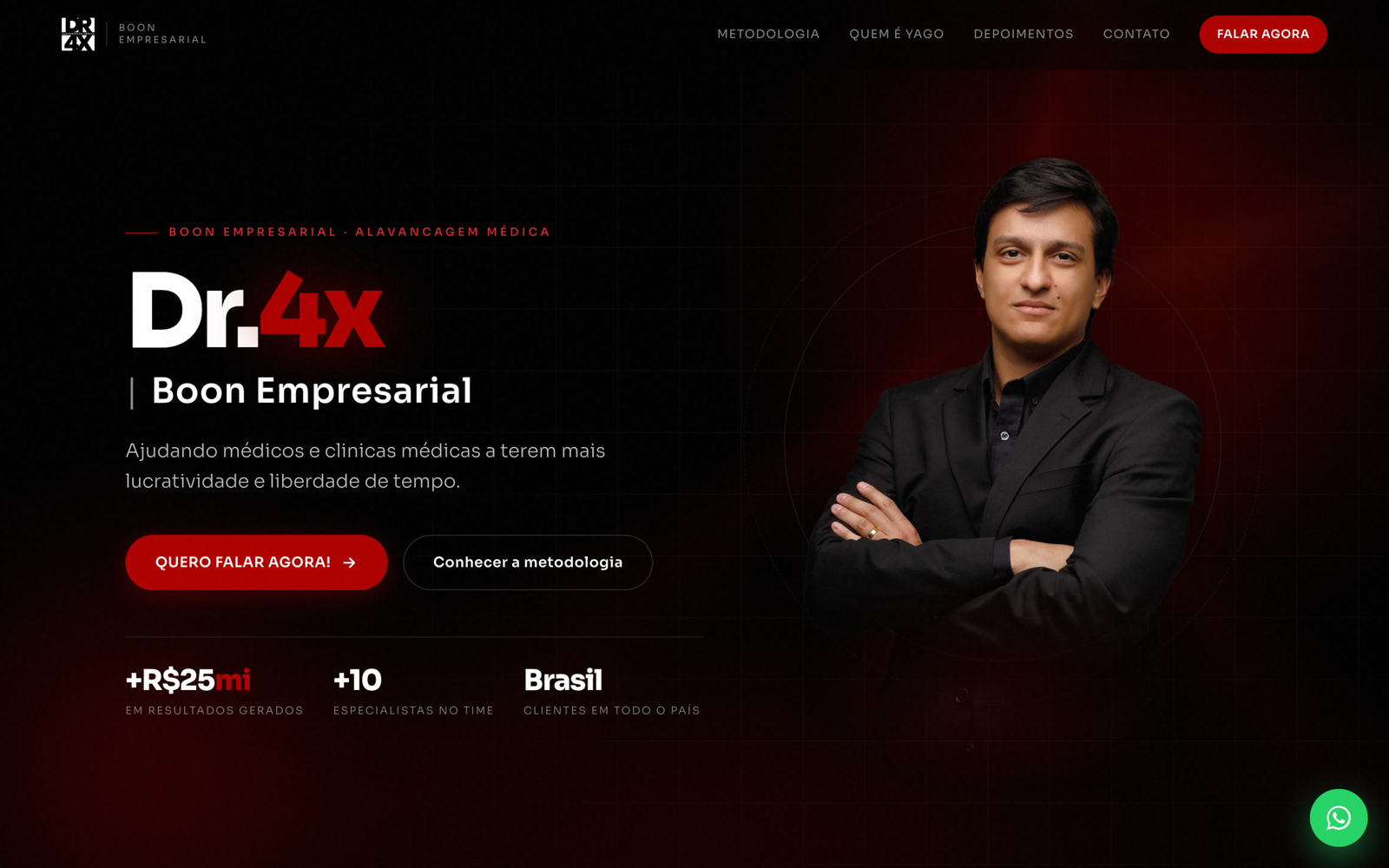 Landing page DR4X — Boon Empresarial